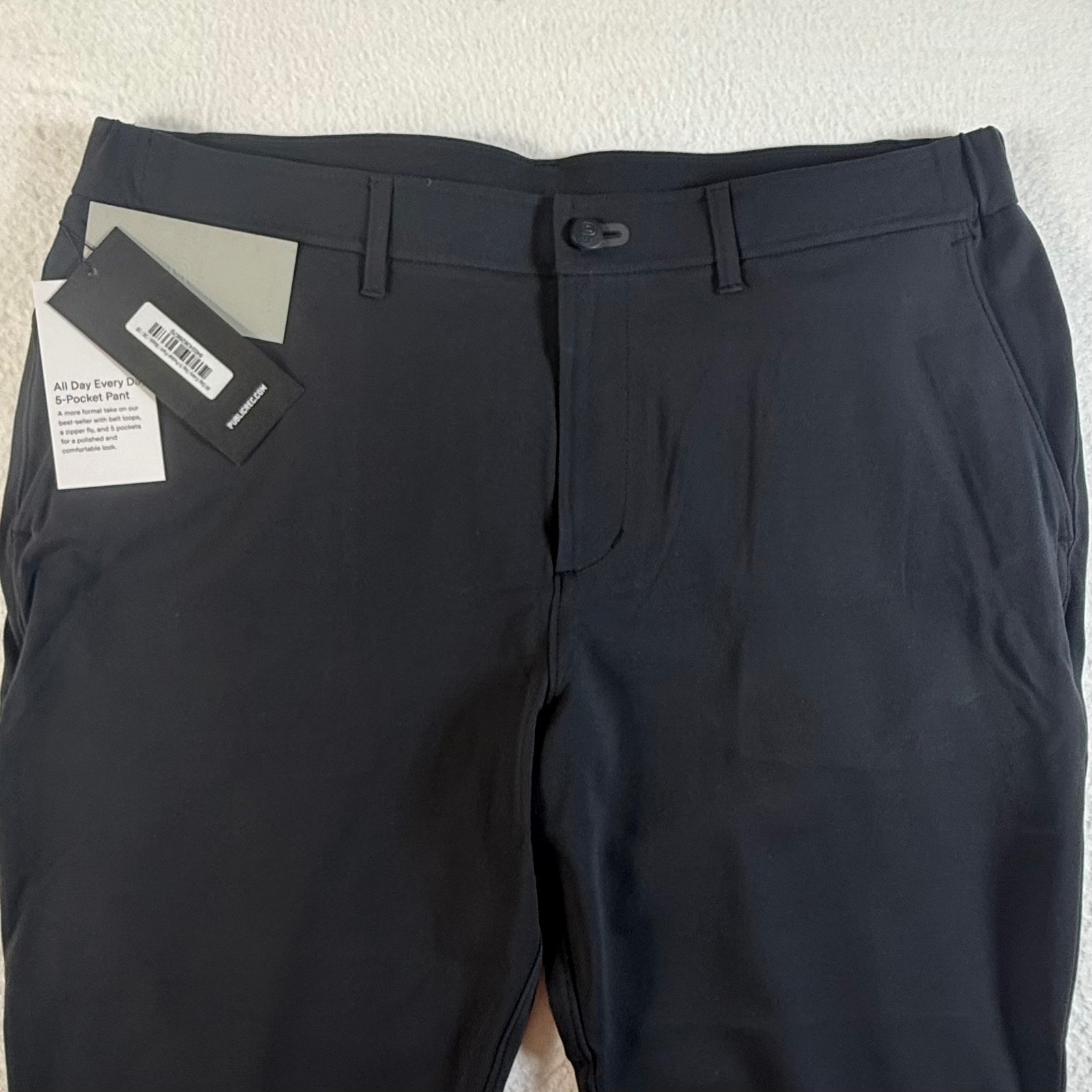 Public Rec All Day Every Day 5-Pocket Pant Mens 36x28 Performance Stretch Black